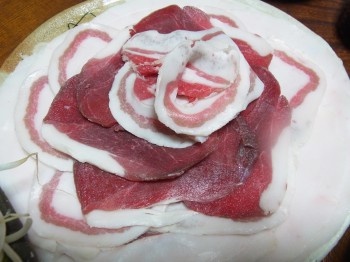 RIMG0004 京都 美山で頂いた猪肉 美味しかったです。